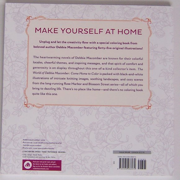 DEBBIE MACOMBER Come Home to Color COLORING BOOK - Picture 6 of 7